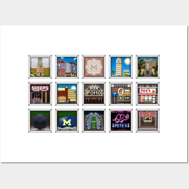 "The Michigan Collection" - HORIZONTAL Wall Art by Little Landmarks